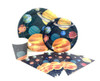 Set Galaxia - 10 Platos + 10 Vasos + 1 Banderín $220 0