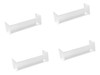 4pcs Clear Display Rack De Armazenamento Longo E Estreito 6