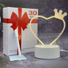 Pizarra Led Veladora Corazon Con Corona Usb 2