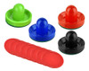 4 Empurradores De Air Hockey E 8 Discos De 2,5 4 Cores 0