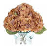 Hortensias Artificiales 1ramo -5flores-diam.16cm. Tostado 0