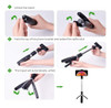 Trípode Selfie Stick, Bluetooth Selfie Stick Extensible Con 5