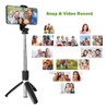 Trípode Selfie Stick, Bluetooth Selfie Stick Extensible Con 7
