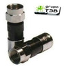 Cable Rg6 50 Mts.+ Conecto Rg6 Compresion X 20 Unid. 2