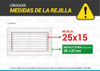Rejilla De Ventilacion 25x15  + Tapa Ciega Imantada 3