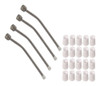 Kit Com 4 Bicos Para Doceiras De Churros + 20 Tampas De Bico 0