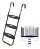 Escalera De 3 Peldaños, Pasos Anchos, Capacidad 100kg 0