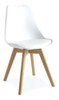 Silla Eames Tulip Base Madera Haya Reforzada Con Almohadon 0