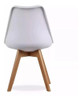 Silla Eames Tulip Base Madera Haya Reforzada Con Almohadon 4
