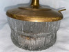 Antiguo Azucarero Cristal Y Bronce 0