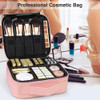Estuche De Maquillaje Viajero Rosa Con Divisorias Para Cosmé 6