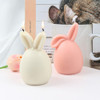 2 Moldes De Silicone Em Forma De Coelho Da Páscoa Em 3d 3