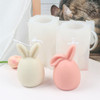 2 Moldes De Silicone Em Forma De Coelho Da Páscoa Em 3d 4