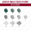Juego De Dibujo Staedtler Estuche Con 12 Piezas Microcentro 4