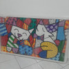 Quadro Romero Britto 80x130cm Impressão Tela Ler Descrição 0