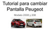 Táctil Touch Repuesto Pantallas Peugeot Citroen 208 208 Y C4 6