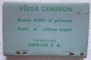 Antigua Caja De Fosforos Yerba Campeon Uruguay 2