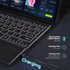Doohowcase Funda Con Teclado Bluetooth Touch Para 3