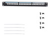 19 Polegadas 24 Portas Montável Patch Panel De Dados Cat6 Ca 1