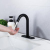 Grifo De Baño Automático Negro Mate Para Lavabo Público 3