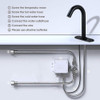 Grifo De Baño Automático Negro Mate Para Lavabo Público 4