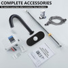 Grifo De Baño Automático Negro Mate Para Lavabo Público 5