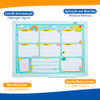 Planner Semanal Planejador 30x40cm Abelinha Lousa Stalo 2