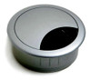Pasacable Redondo 60mm Gris Plata Con Cepillo Eurohard X50un 1