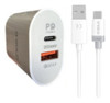 Carregador Agold Turbo Tipo C Branco 9100mah. 1