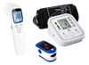 Kit Tensiómetro Brazo + Oxímetro Dedo Y Termómetro Digital 0
