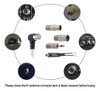 Ancable - Antena Fm Para Receptor Estereo De Interior, Kit U 3