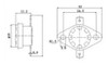 10 X  Termostato Cerâmico Ksd301 150graus Normal Fechado Nf 4