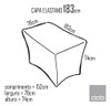Capa Para Mesa Dobrável Elastano Branca G - 183x76x74cm 1