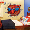 Pegatina De Pared Con Diseño De Spiderman Niños Superheroe 1