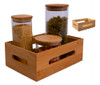 2pcs Caixa Organizadora Bambu  Alça Decorativa Empilhavél 0 2pcs Caixa Organizadora Bambu  Alça Decorativa Empilhavél 0