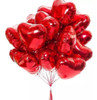 10 Globos Corazón Rojos San Valentin Cotillón Deco 0