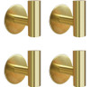 Ganchos Adhesivos Toallas Baño Set X 4 Unidades Dorados 0
