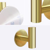 Ganchos Adhesivos Toallas Baño Set X 4 Unidades Dorados 1