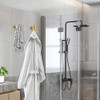 Ganchos Adhesivos Toallas Baño Set X 4 Unidades Dorados 2
