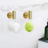 Ganchos Adhesivos Toallas Baño Set X 4 Unidades Dorados 4