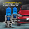 Kit Lampadas H3 55w Super Brancas Farol Milha Neblina Techon 2