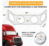 Parasol Econour Semi-truck Para Parabrisas Y Ventanas Latera 2