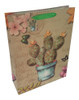 Pack X 12 Bolsas De Papel Para Regalo Cactus 2