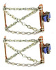 2 Peças De Pneus Antiderrapantes Snow Ice Wheels Chains 0