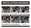2 Peças De Pneus Antiderrapantes Snow Ice Wheels Chains 3