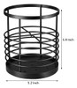 Porta Utensilios Cocina Redcall, Acero Inoxidable, Negro 4