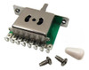Chave Seletora 5 Posições Para Guitarra Knob Branco 4