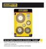 Set Cepillos Circular Taladro Alambre Rizado Eje Crossmaster 1