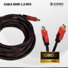 Cable Hdmi Full Hd 3d Cable Mallado 1,5 Metros Filtro 3