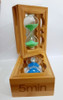 Reloj Arena 5 Minutos Temporizador Madera Vidro Decoración 6